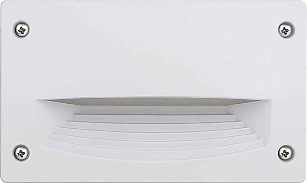 DEVON do wbudowania na zewn?trz, nowoczesny i uniwersalny styl - d?. 18,8 cm - prostok?tny - Gx53 LED T2 3W - ?ywica - Kselect - ip66 - ?ywica i biel