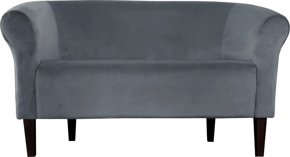 Sofa Milo tkanina Welur : Kolor nogi - Venge, Kolor tkaniny - VELVET - BL14, Typ tkaniny - Velvet, Wysokość nogi - 20 cm