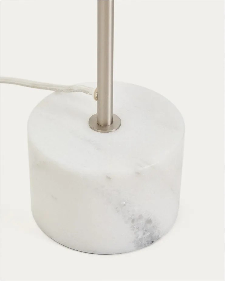 Lampa stojąca w kolorze srebra (wysokość 121 cm) Lynor – Kave Home