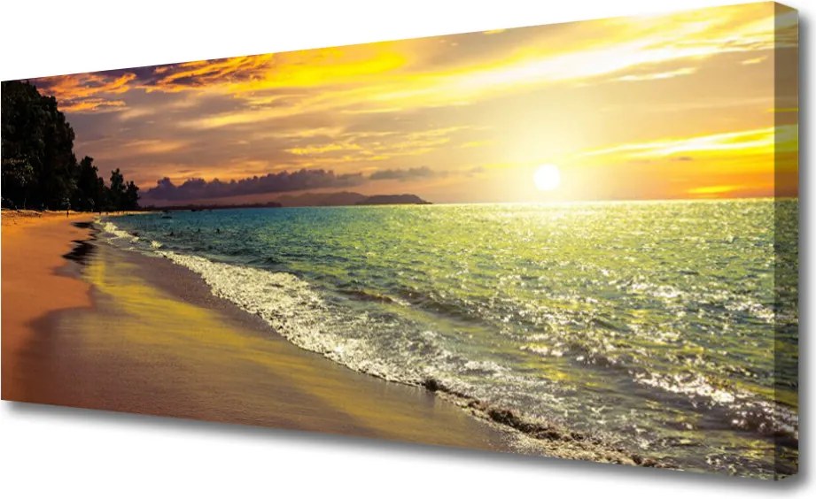 Fotoobraz na płótnie Słoneczny Dzień nad Morzem