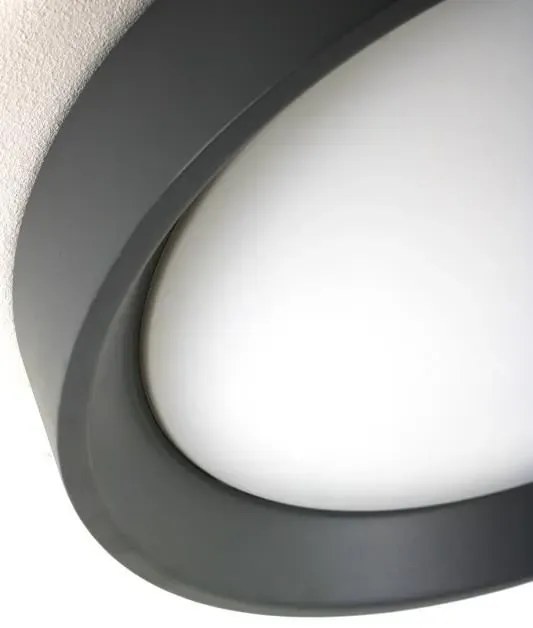 Czarny okrągły plafon LED - 4X E884 E7-N36