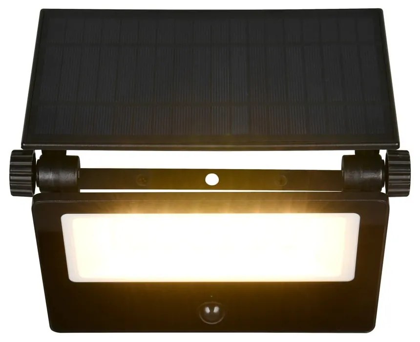 Lampa zewnętrzna ścienna LED z czujnikiem ruchu solarna (wysokość 17,5 cm) Moura – Trio