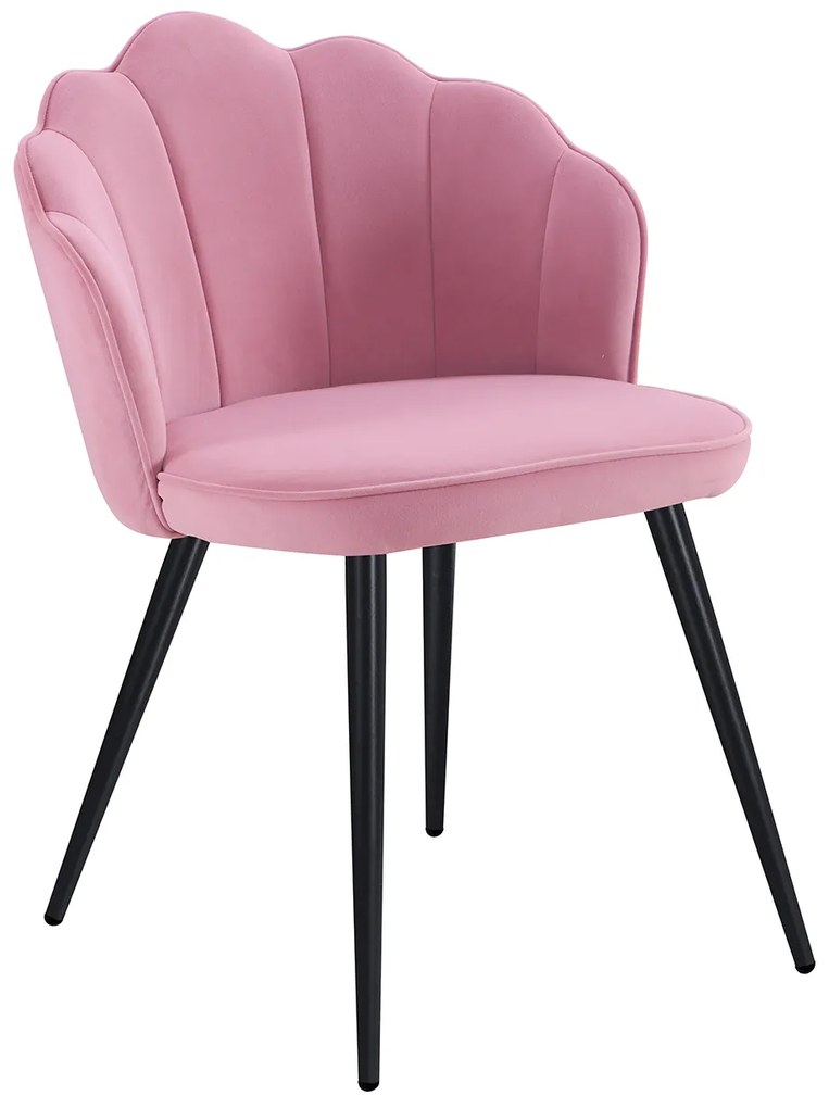 Krzeso Blume Aksamitne Czarne Nogi
