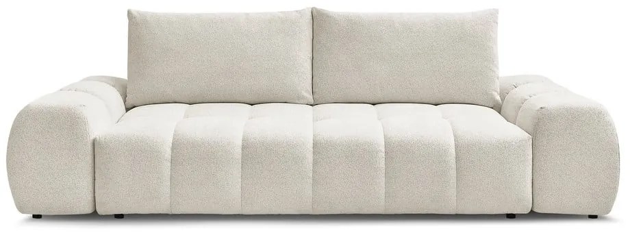Biała sofa z tkaniny szenilowej 278 cm Everest – Bobochic Paris