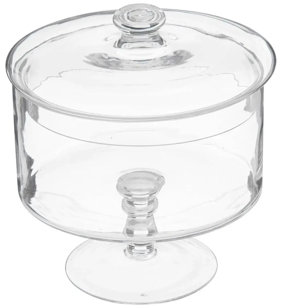 Słoik na ciastka na nóżce, z pokrywką