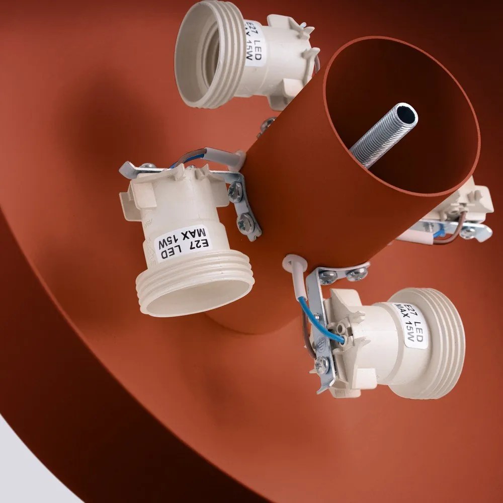 Pomarańczowa lampa sufitowa ø 30 cm Blacko – Sollux