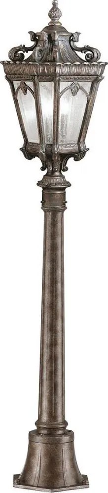 Kichler KL-TOURNAI4-M - Lampa zewnętrzna TOURNAI 1xE27/60W/230V IP44 brązowa