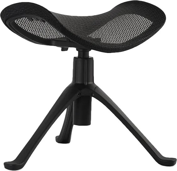 Regulowany podnóżek z siatki do fotela biurowego Ottoman T-01 czarny