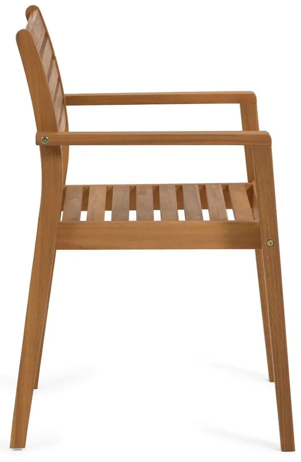 Drewniane krzesło ogrodowe w naturalnym kolorze Hanzel – Kave Home