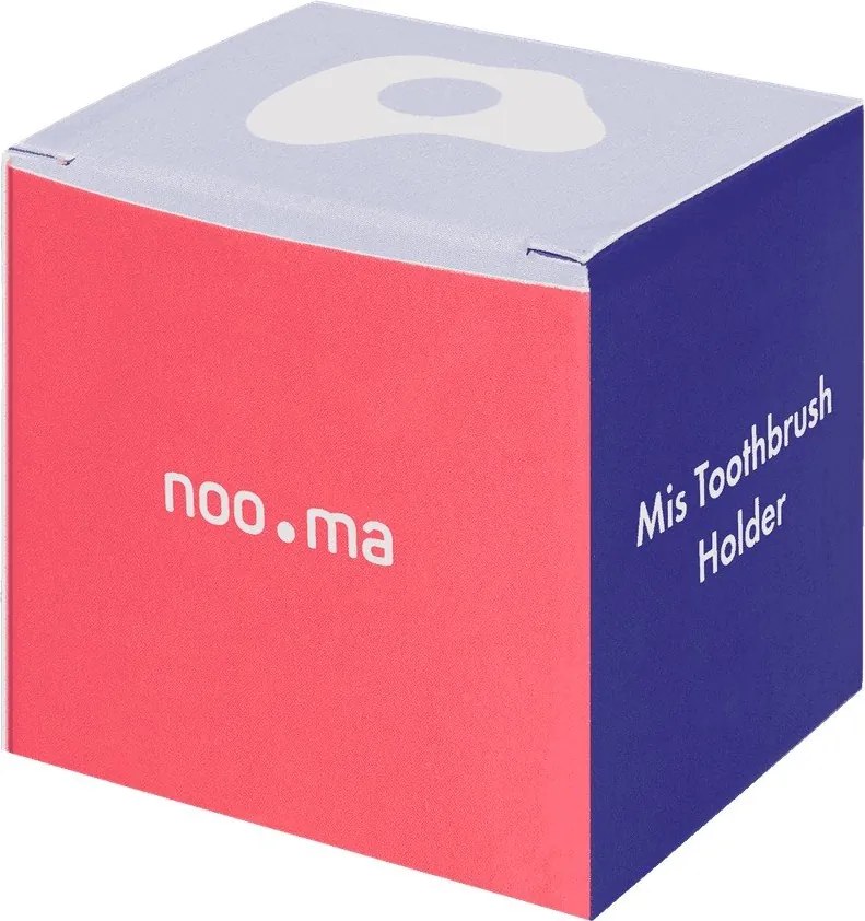 Metalowy uchwyt na szczoteczki do zębów w kolorze srebra Mis – noo.ma