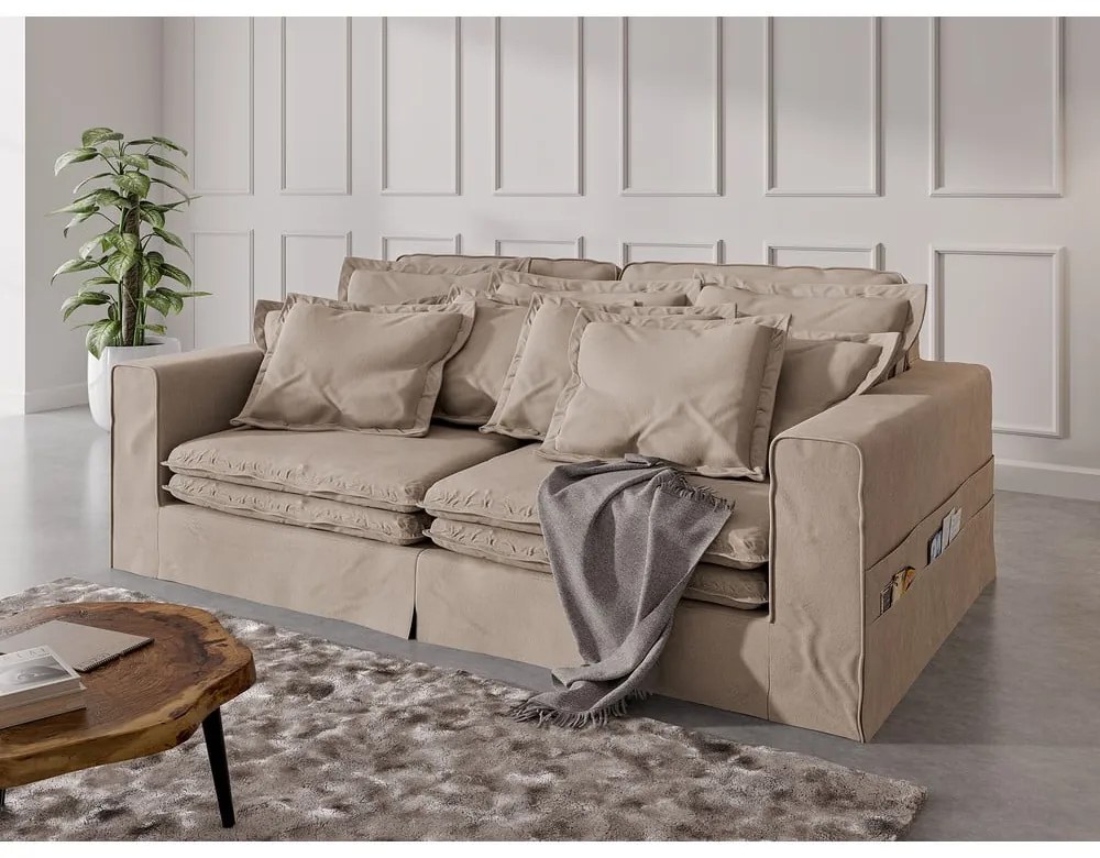 Jasnobrązowa sofa 236 cm Nora – Ropez