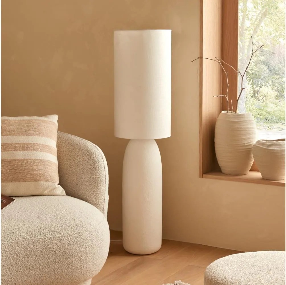 Atmosphera - Lampa stojąca KEYAH 1xE27/40W/230V 111 cm biała