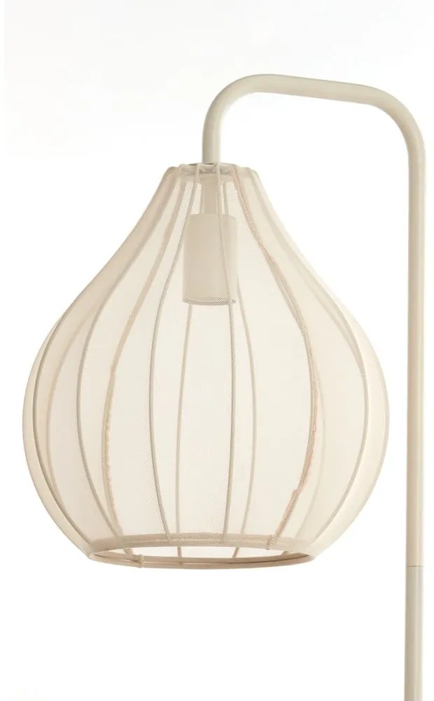 Beżowa lampa stojąca z tekstylnym kloszem (wysokość 156,5 cm) Elati – Light &amp; Living