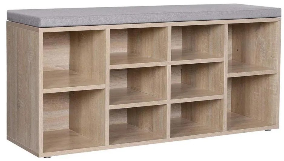 Szafka na buty VOREN brązowo-szara