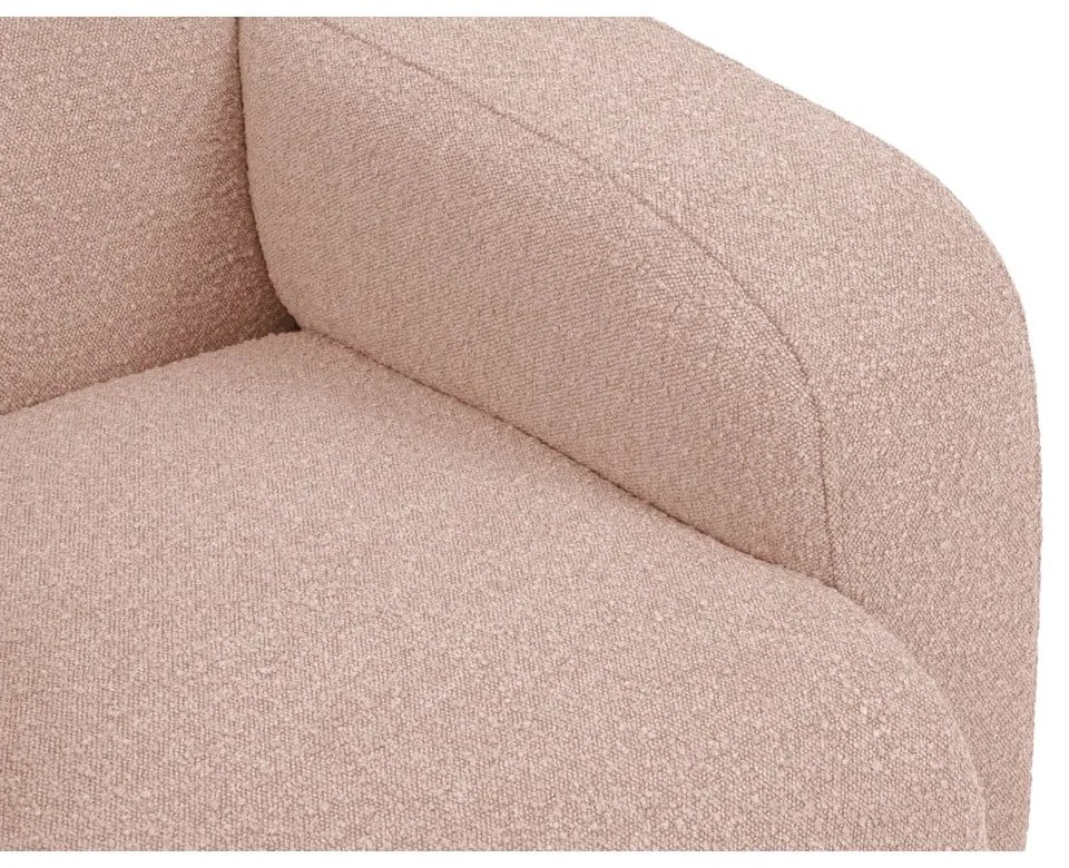 Różowa sofa z materiału bouclé 170 cm Molino – Micadoni Home