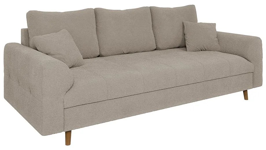 Beżowa sofa z materiału bouclé 210 cm Ariella – Ropez