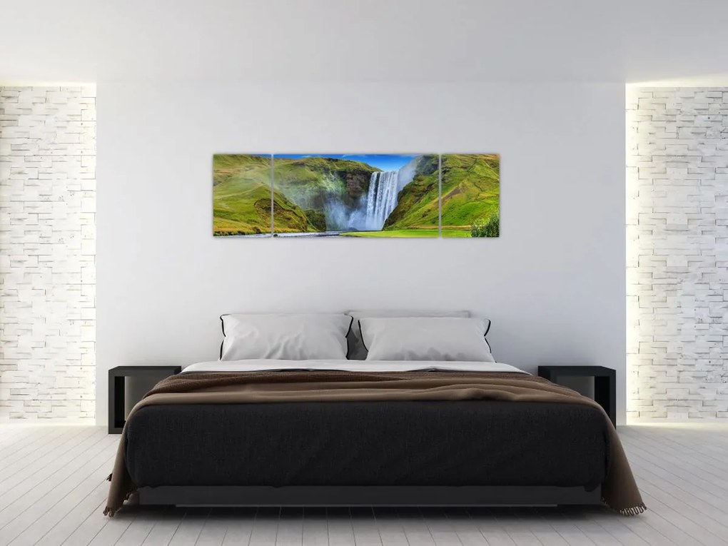 Obraz - Wodospad Seljalandsfoss (170x50 cm)