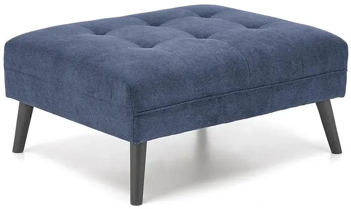 Granatowa sofa narożna z funkcją spania - Leris