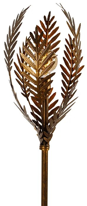 Lampa stojąca w stylu vintage złota 70 cm - Botanica Rustykalny / Vintage Oswietlenie wewnetrzne