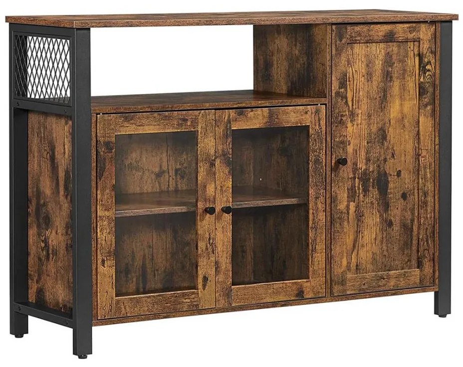 Komoda FIRA brązowa/czarna