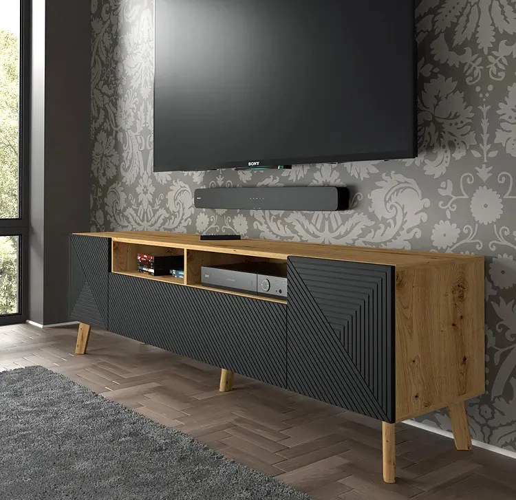 Stojąca długa szafka rtv F0-M15