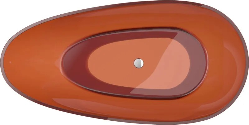 Mexen Glass wanna wolnostojąca transparentna 170 x 85 cm, earth, korek chrom - 58061708505