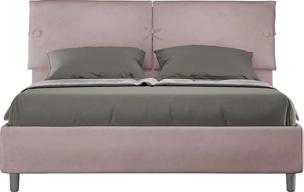 Łóżko bez stelaża tapicerowane 160x210 microfibra Kolor lawendy Sleeper