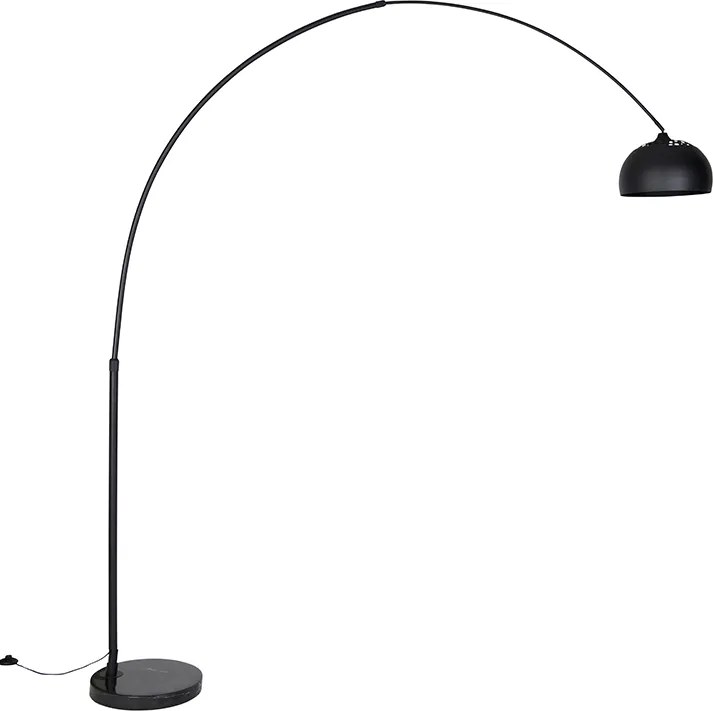Nowoczesna lampa łukowa podłogowa czarna - XXL