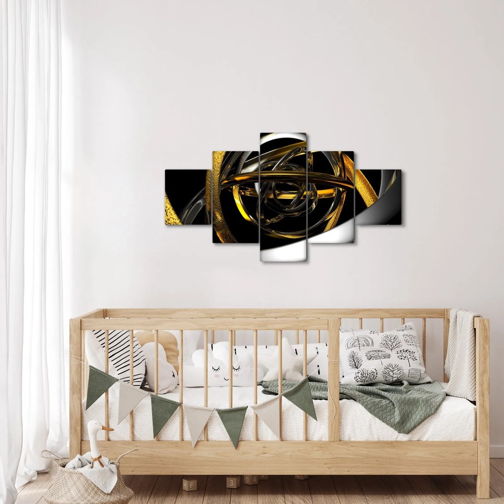 Obraz nowoczesnej abstrakcji (125x70 cm)
