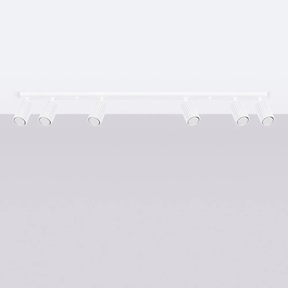 Biała lampa punktowa 6,5x117 cm Gleam – Sollux