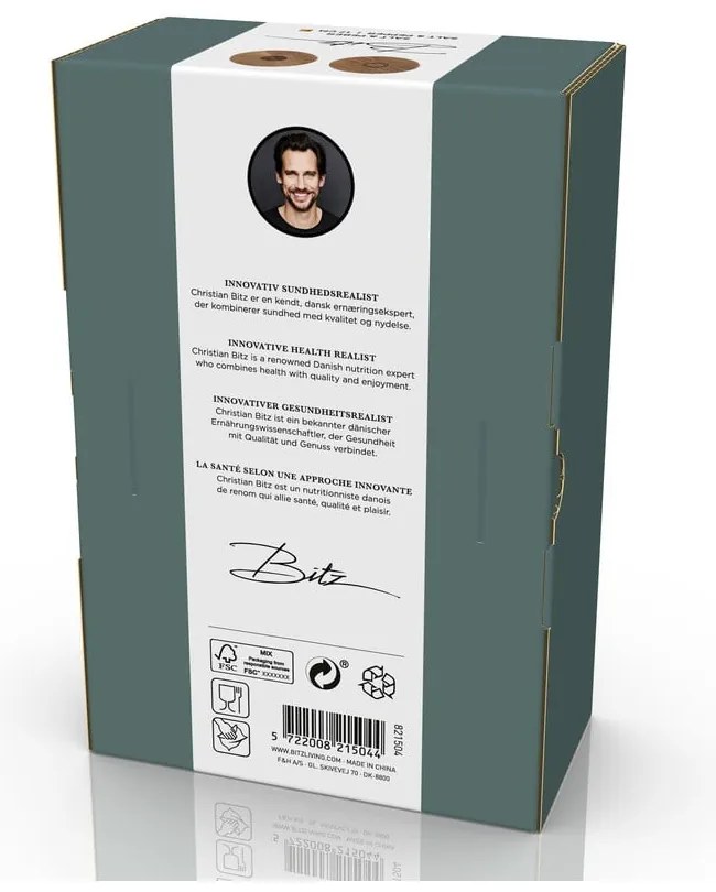 Zestaw młynków do pieprzu i soli 2 szt. ceramiczny w bursztynowym kolorze Gastro Amber – Bitz