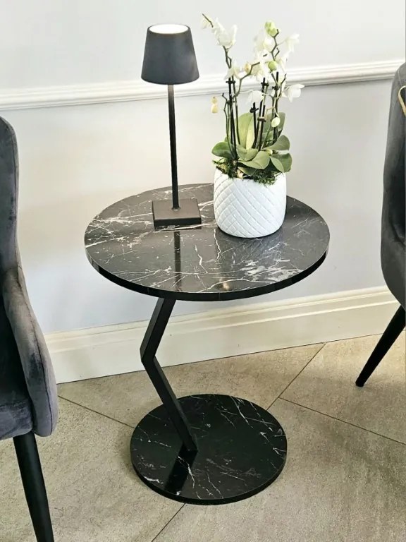 Stolik boczny, kawowy, kolor czarny