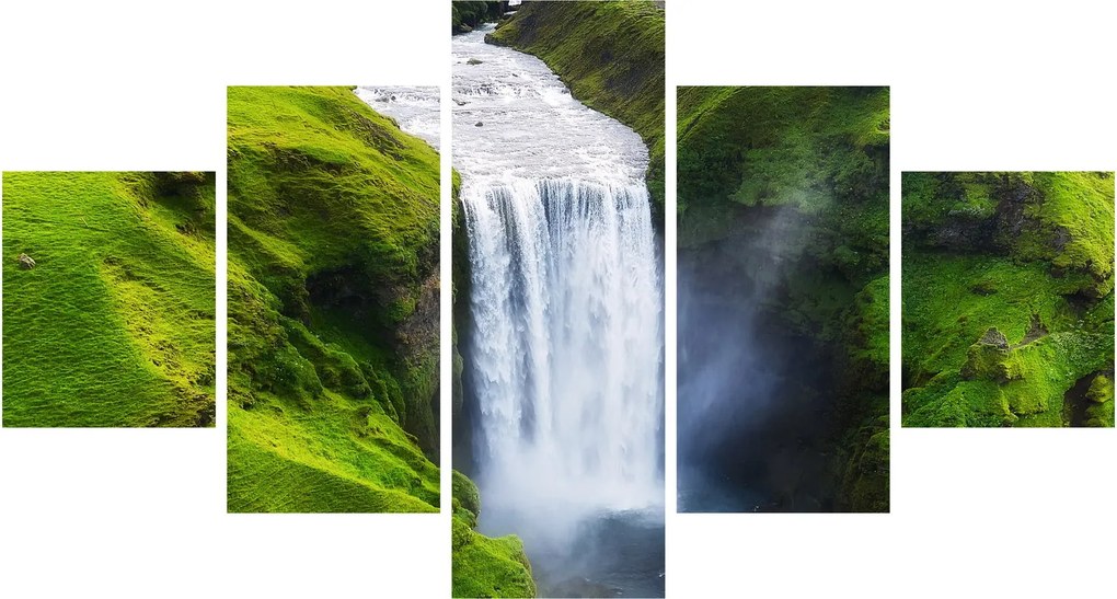 Obraz - Wodospad Skogafoss (125x70 cm)