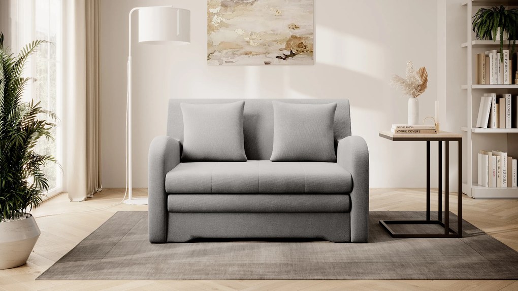 Szara 2-osobowa sofa ARIO, rozkładana