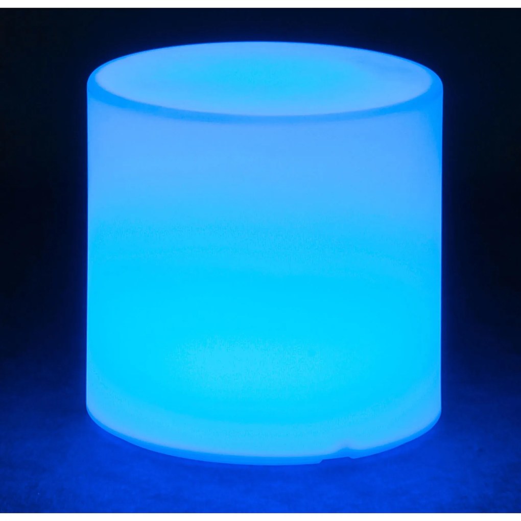 Podświetlany stołek/taboret LED, 40x40x40 cm