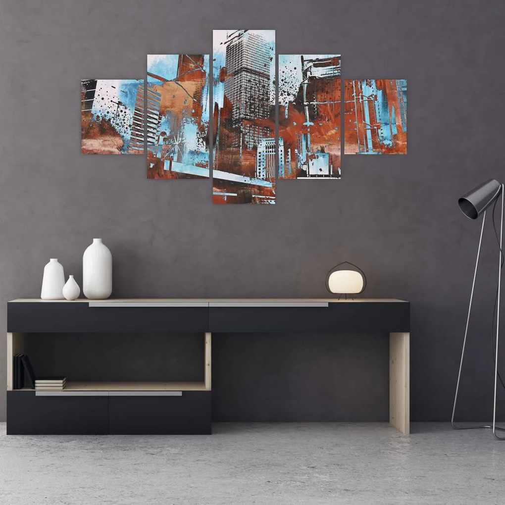 Obraz - Wieżowce (125x70 cm)