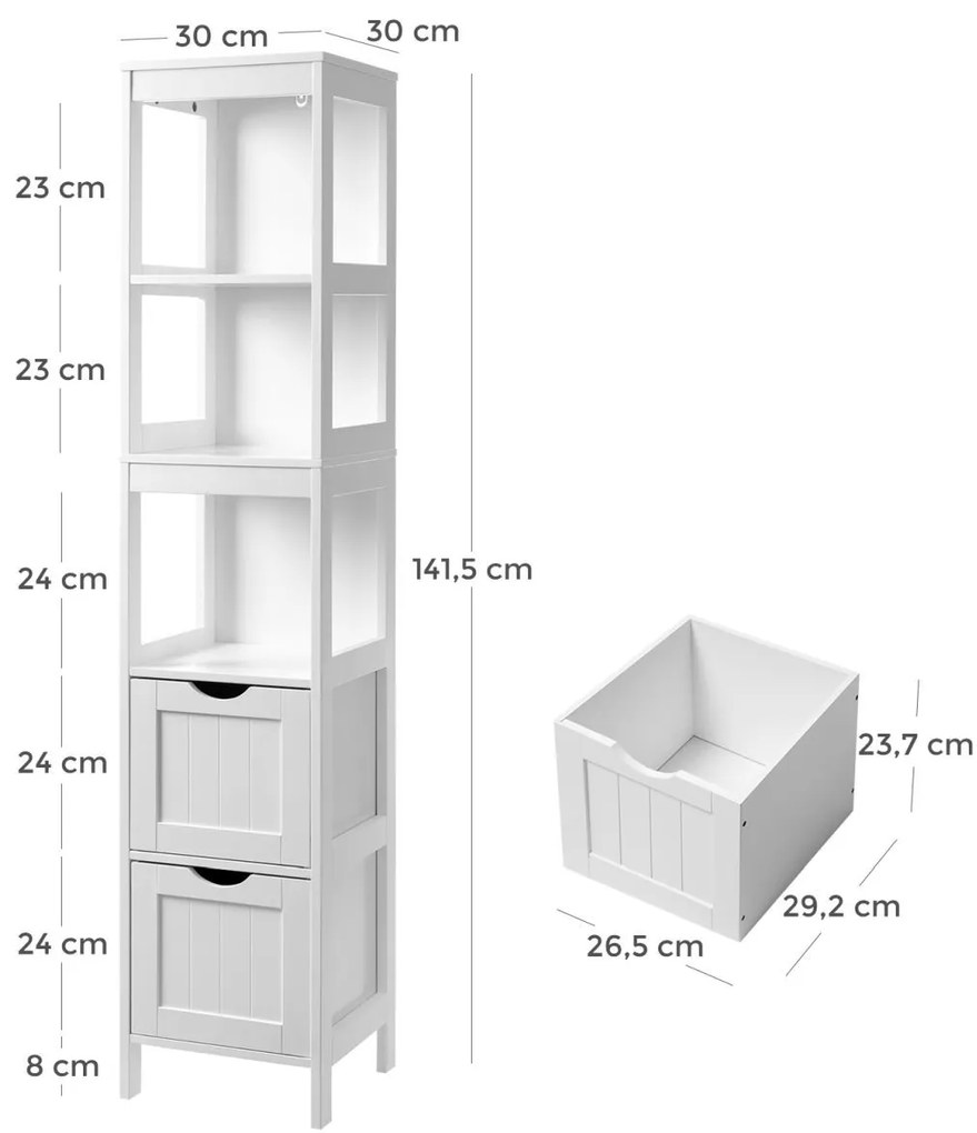 Regał BBC66WT biały