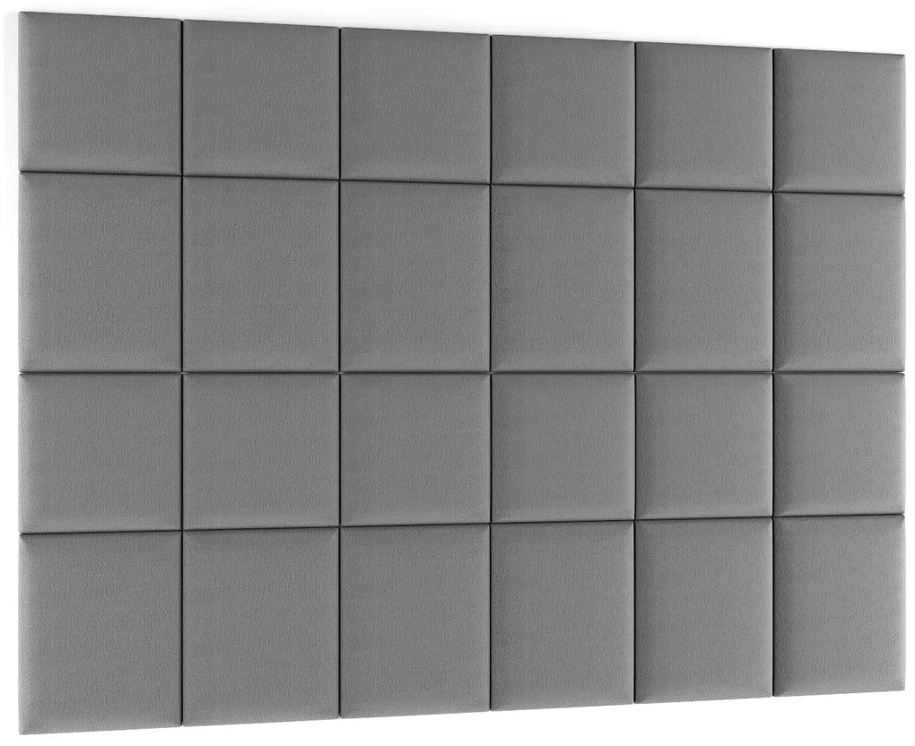 Zestaw 24 paneli tapicerowanych QUADRATTA 240x180 szary ELTAP