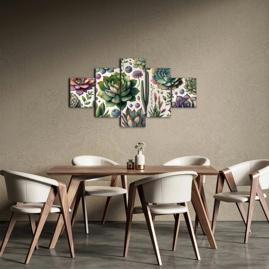 Obraz - Sukulenty (125x70 cm)