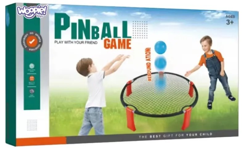Woopie smash ball gra zręcznościowa trampolina 2 piłki pompka