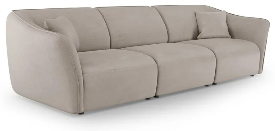 Beżowa sofa z materiału bouclé 292 cm Tokyo – Cosmopolitan Design