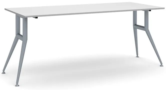 Stół konferencyjny do biura WIDE, 180x80 cm, szary