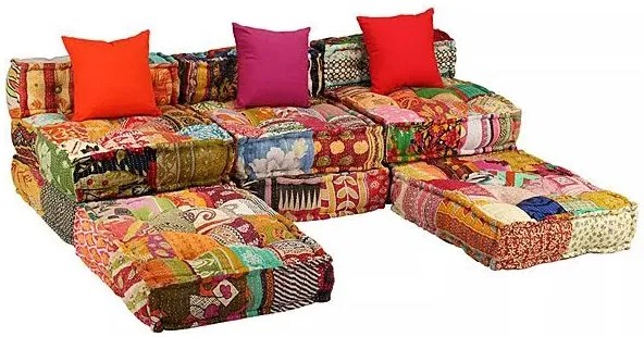 Sofa patchworkowa 3-osobowa G0-A41