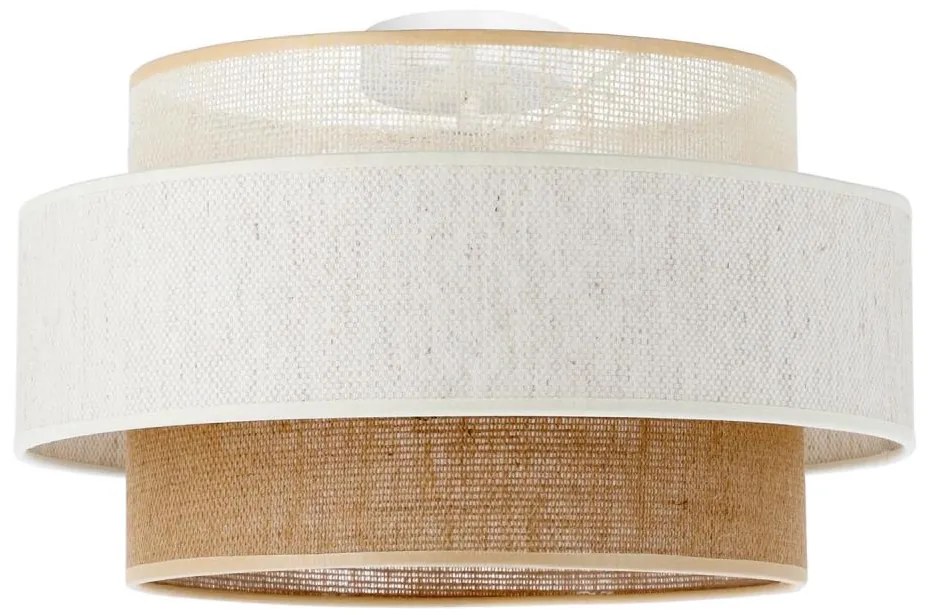 Lampa sufitowa BOHO 1xE27/60W/230V śr. 40 cm biała/juta