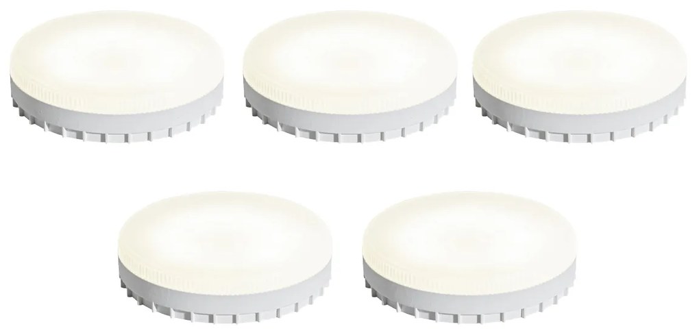 Zestaw 5 żarówek LED GX53 7W 750 lm 2700K-4000K z 3-stopniowym ściemnianiem Dim to Warm