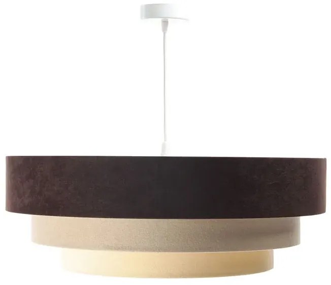 Potrójna okrągła lampa wisząca welurowa - 2X S445 T5-F16