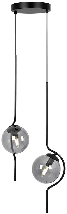 Grafitowa industrialna lampa wisząca P9-L25
