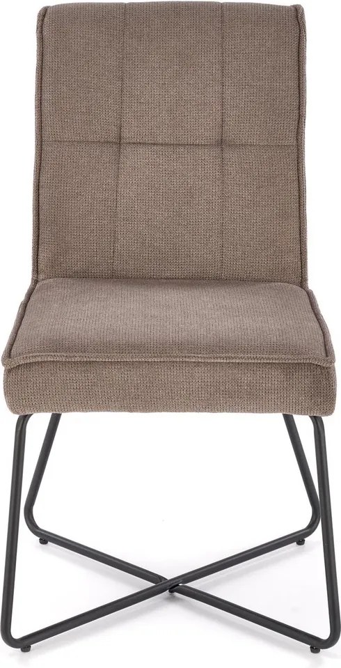 Eleganckie krzesło na metalowym stelażu K534 Halmar