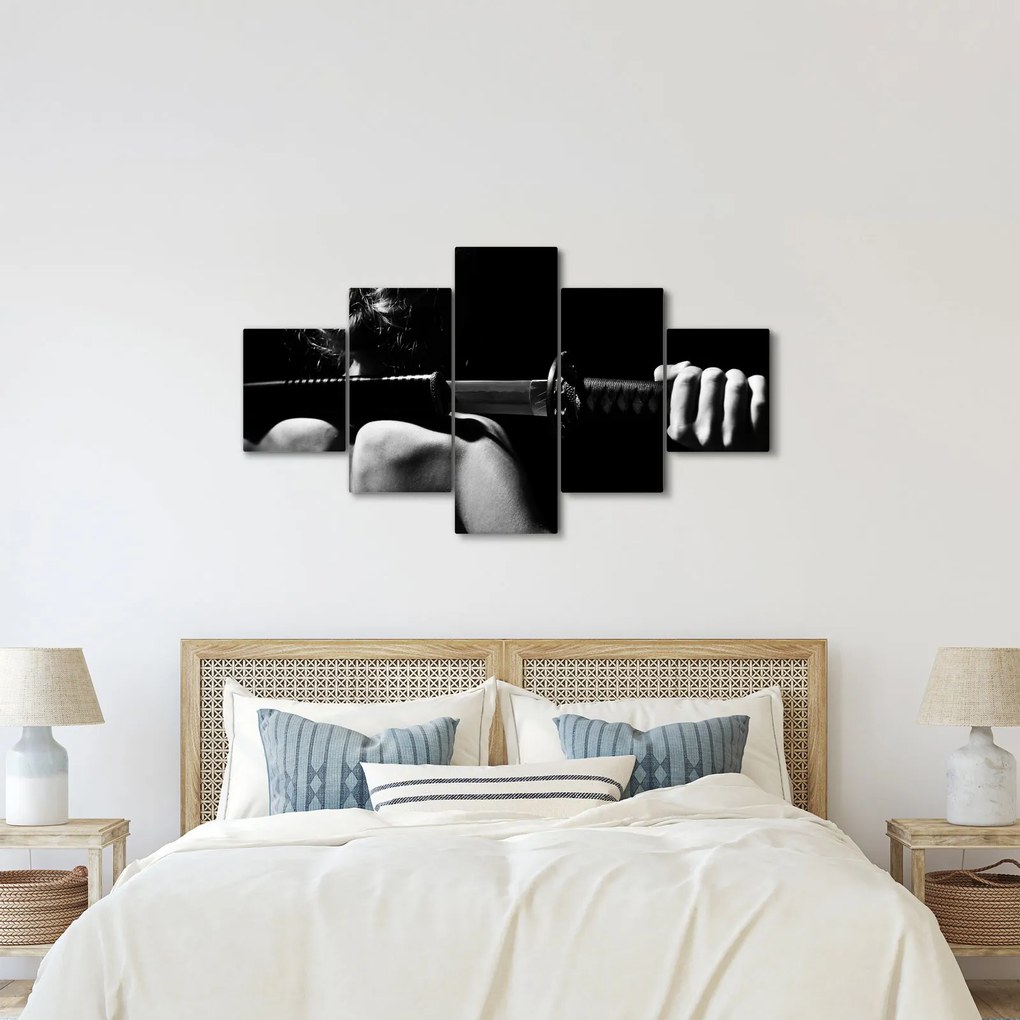 Obraz - Kobieta z mieczem (125x70 cm)