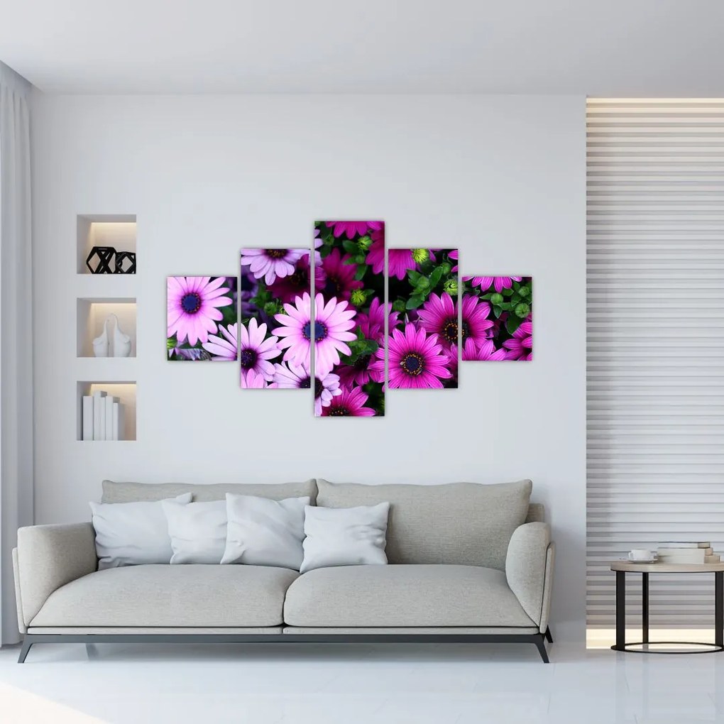 Obraz - Kwiaty (125x70 cm)